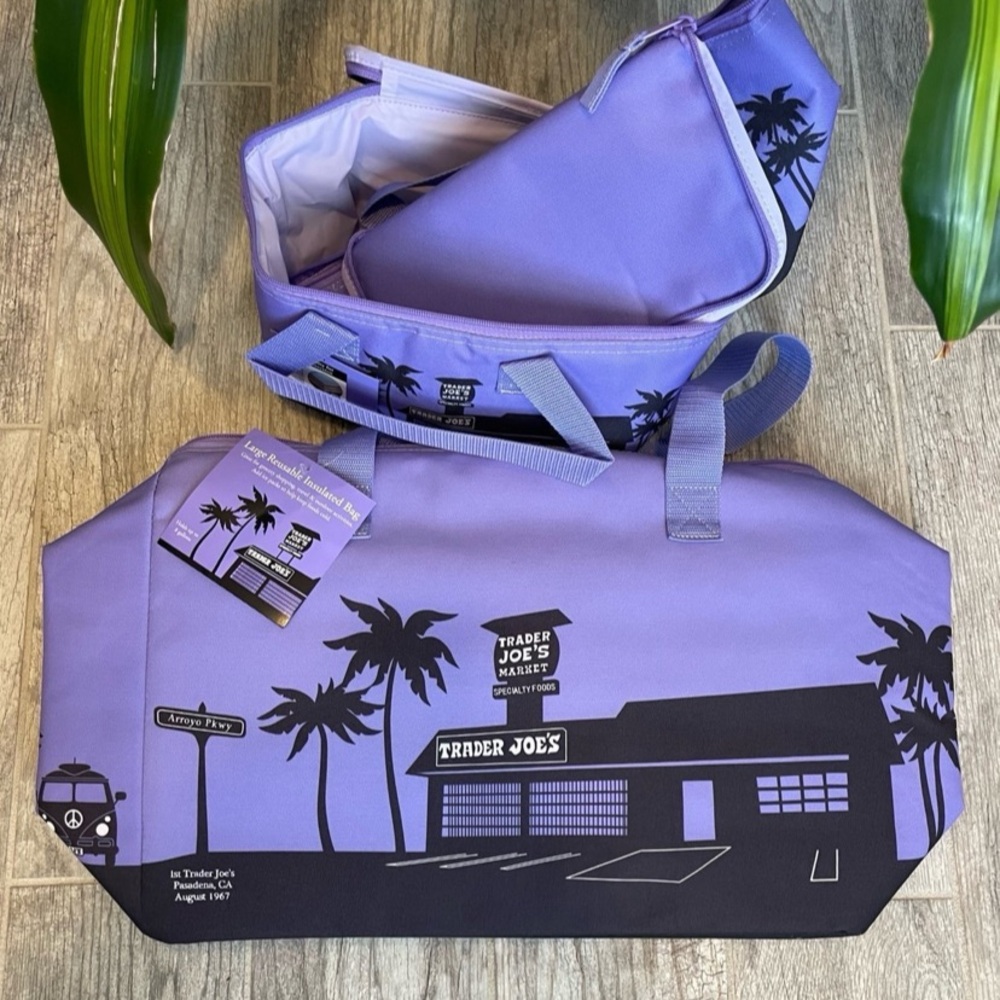 Trader Joe's Lavender Insulated Bags
